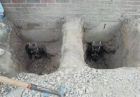 foundation repair with steel piers