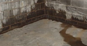 Basement floor leaks