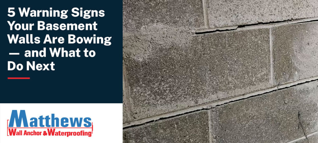 Bowing walls - 5 signs to get checked out