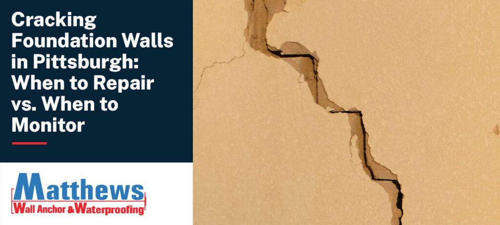 pittsburgh cracked foundation walls