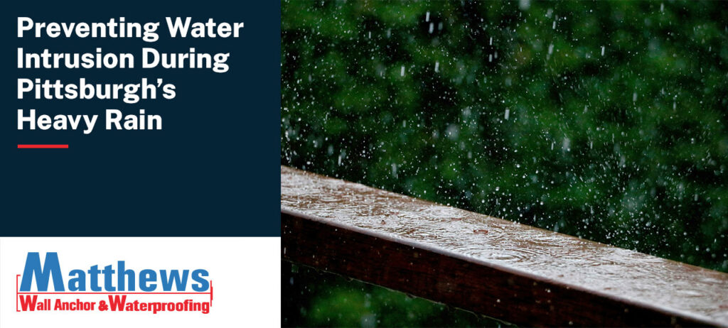 preventing water intrusion in pittsburgh